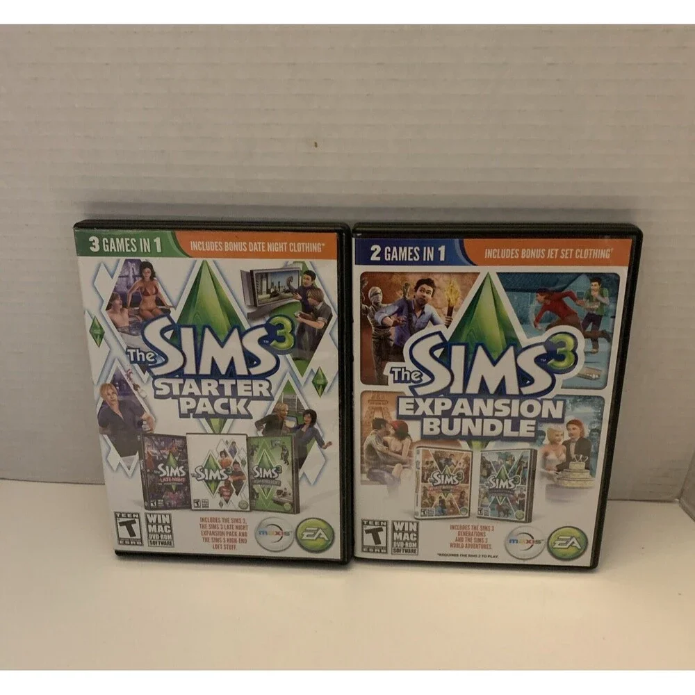 kids pc games cd rom lot the sims expansion bundle &starter pack